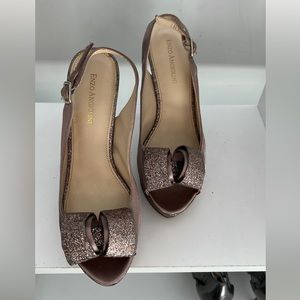 Enzo Angiolini Muave Sparkle Platform Heel